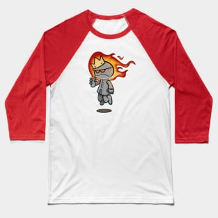 Cute grumpy robot king Baseball T-Shirt